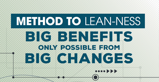 Method to Lean-Ness - Big Benefits only come from big changes.