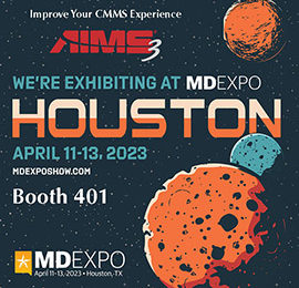 AIMS 3 exhibiting at MD Expo in Houston April 11-13 2023