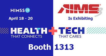 AIMS 3 exhibiting at HIMSS in Chicago April 18-20 2023